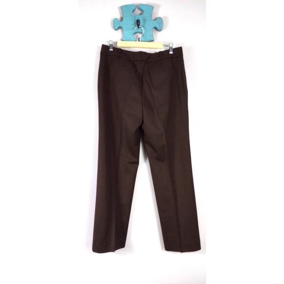 Talbots Signature Straight Brown Wool Spandex Blend Trouser Pant Size 10 - Picture 11 of 11